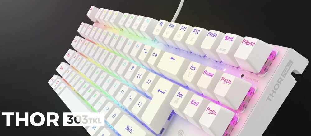 Klawiatura GENESIS Thor 303 TKL funkcjonalność niewielka przełączniki rewizja jakość smarowanie design trwałość