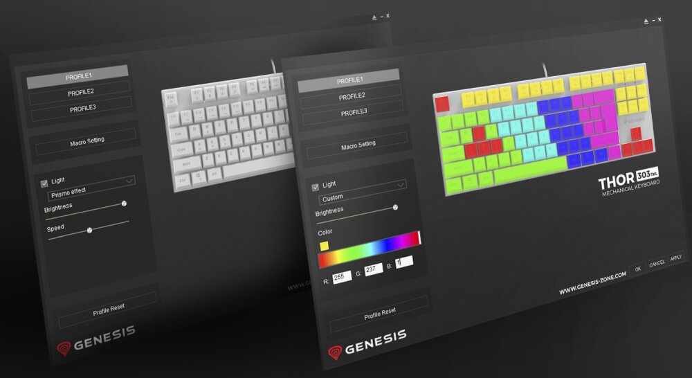 Klawiatura GENESIS Thor 303 TKL funkcjonalność niewielka przełączniki rewizja jakość smarowanie design trwałość