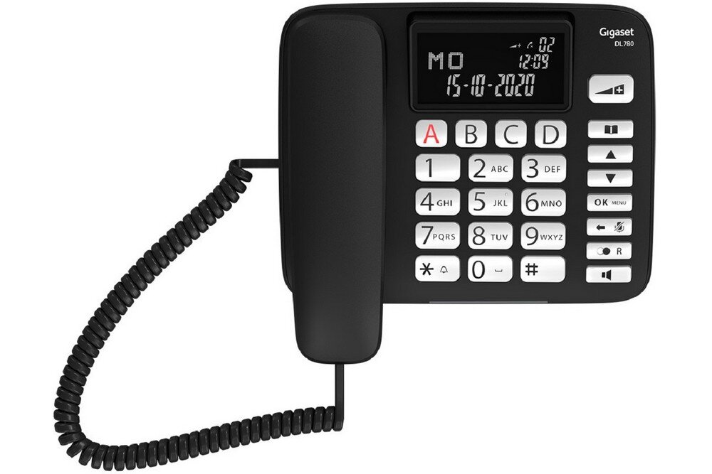 Telefon GIGASET DL780 Plus bateria zasilanie łączność ładowanie baza wyświetlacz klawiatura czuwanie dzwonienie dzwonki przewód słuchawka numery funkcje opis cechy