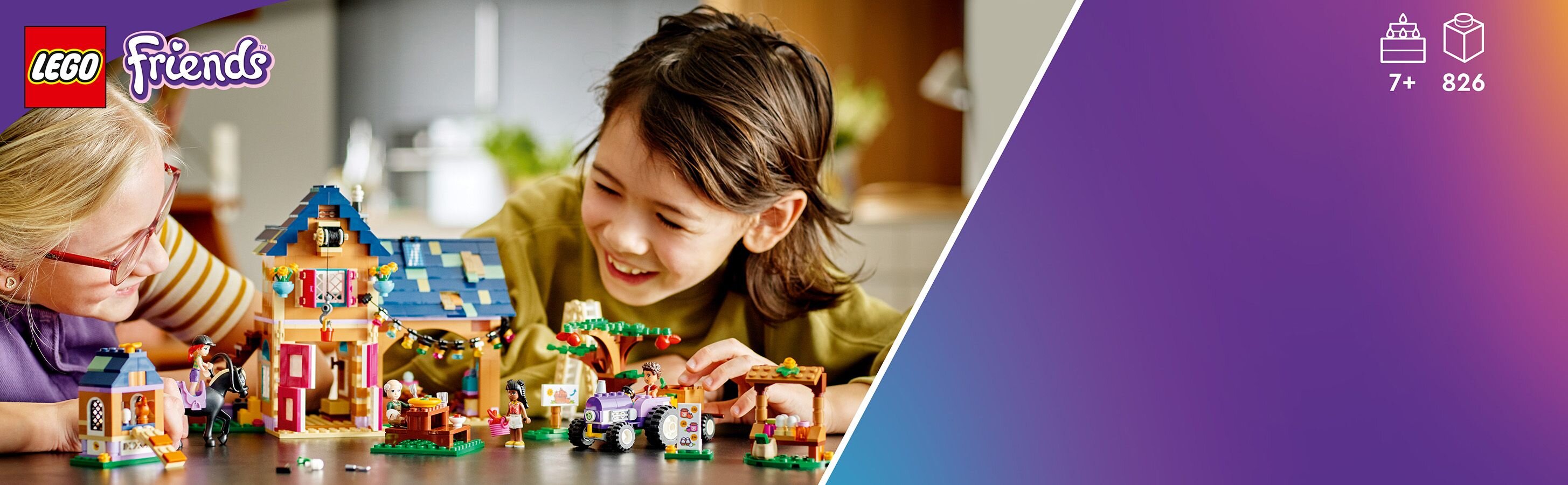 LEGO Friends Ekologiczna farma 41721
Wiele pomysłów na zabawę