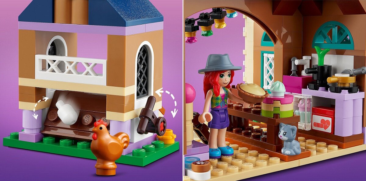 LEGO Friends Ekologiczna farma 41721 Funkcje zapewniające dobrą zabawę