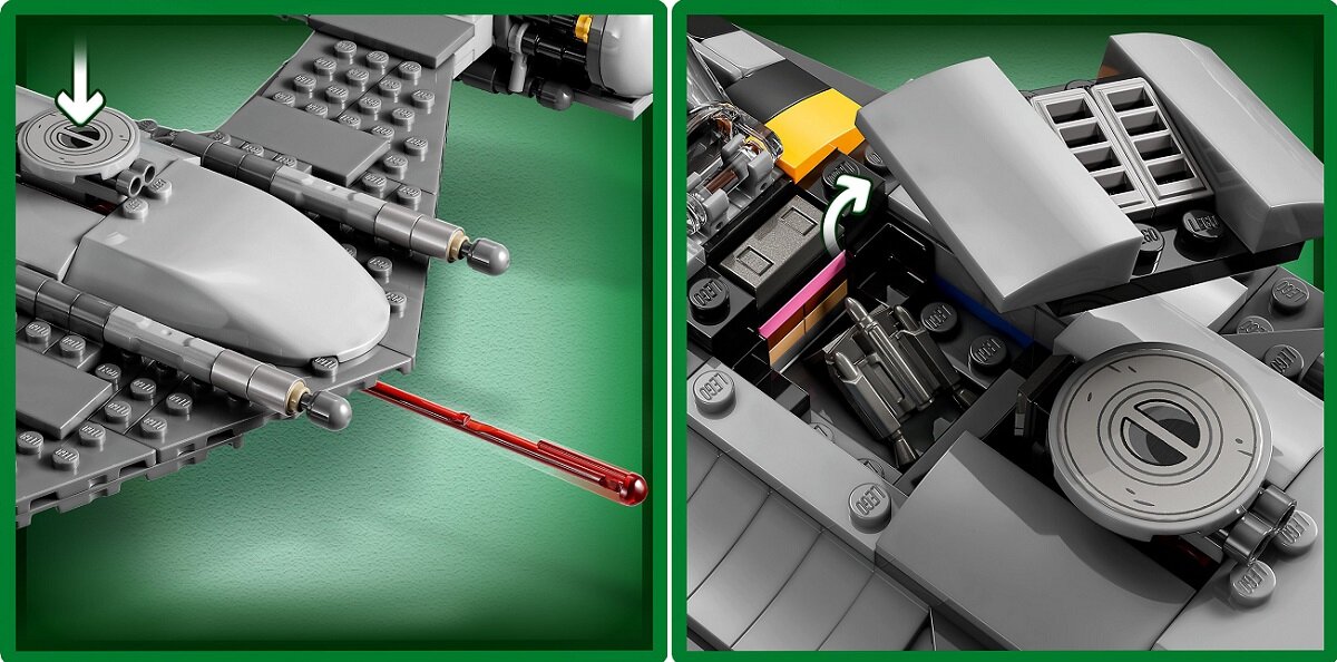 LEGO Star Wars Myśliwiec N-1 Mandalorianina 75325 Realistyczne detale