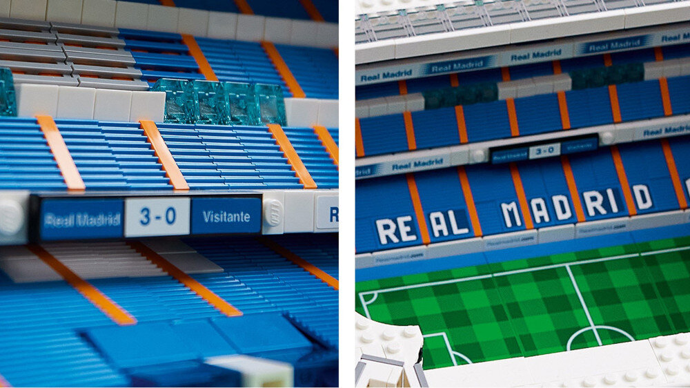 LEGO ICONS Stadion Realu Madryt - Santiago Bernabéu - model