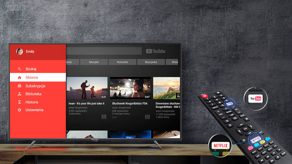 Telewizor KRUGER&MATZ KM0250UHD-S5 - wi-fi