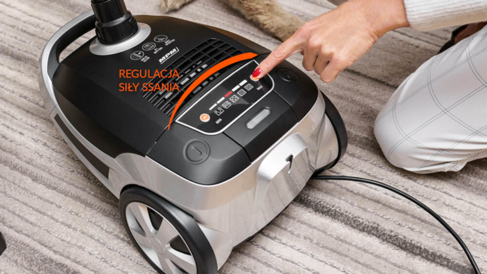 Odkurzacz MPM MOD-51 wydajna praca rozne powierzchnie regulacja mocy ssania