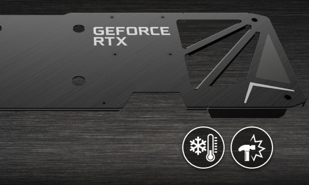 MSI GeForce RTX 3080 Ventus 3X Plus OC LHR 12GB tyl