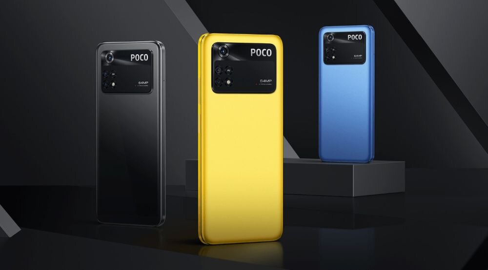Smartfon XIAOMI Poco M4 Pro ekran bateria aparat procesor ram pamięć pojemność rozdzielczość zdjęcia filmy opis dane cechy blokady system łączność wifi bluetooth obudowa szkło odporność porty muzyka transfer sieć przekątna matryca waga czujniki