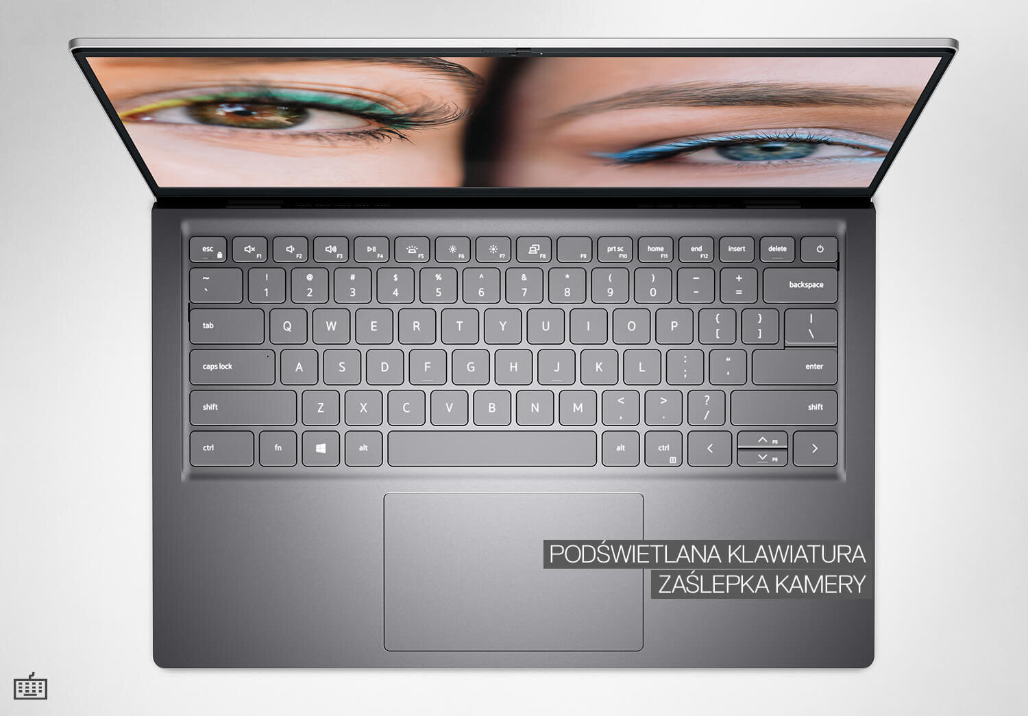 Laptop DELL Inspiron 5410 - PODŚWIETLANA KLAWIATURA   