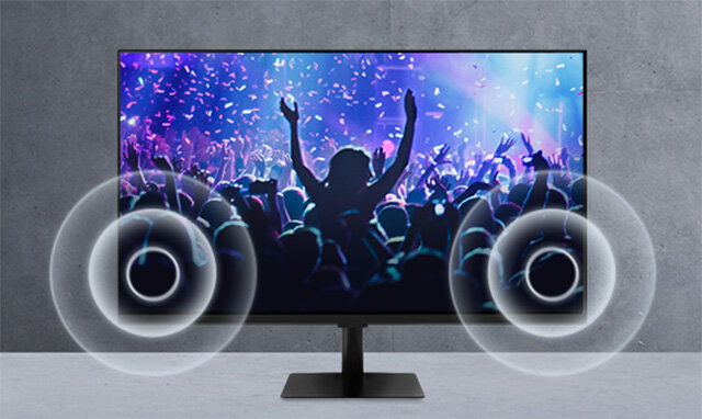 Wbudowane głośniki zapewniają doskonały dźwięk Wbudowane głośniki zapewniają doskonały dźwięk