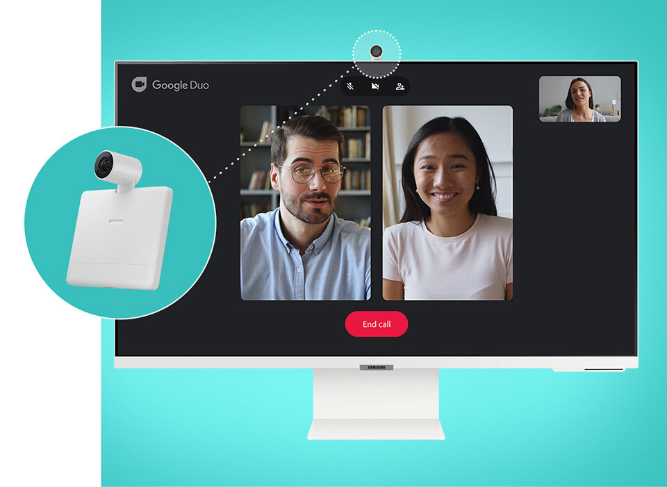 Samsung Smart Monitor M8 Kamera SlimFit Google Duo