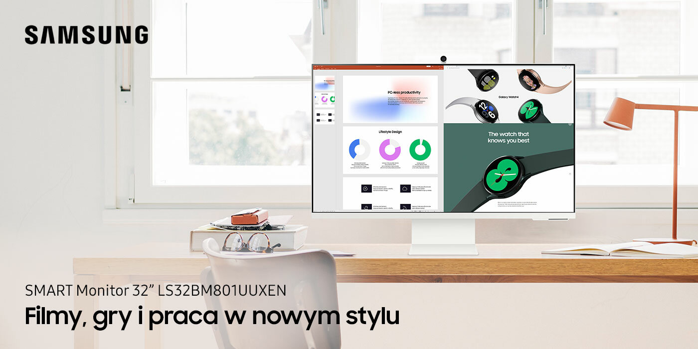 Smart Monitor M8 LS32BM801UUXEN do filmów, gry i pracy