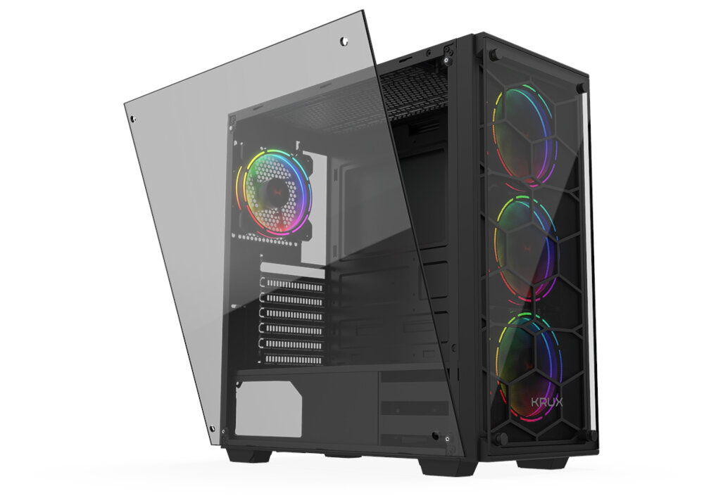 Obudowa KRUX Leda Mad Dog przestrzen dyski HDD SSD