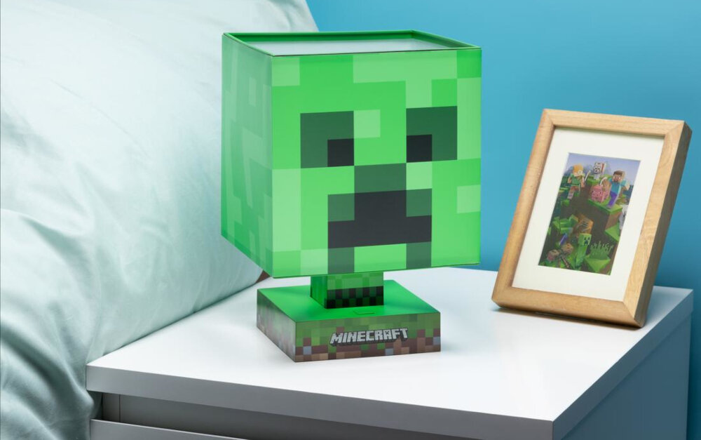 Lampa gamingowa PALADONE Icon Minecraft Creeper dowolne miejsce baterie tryby jasności światła creeper