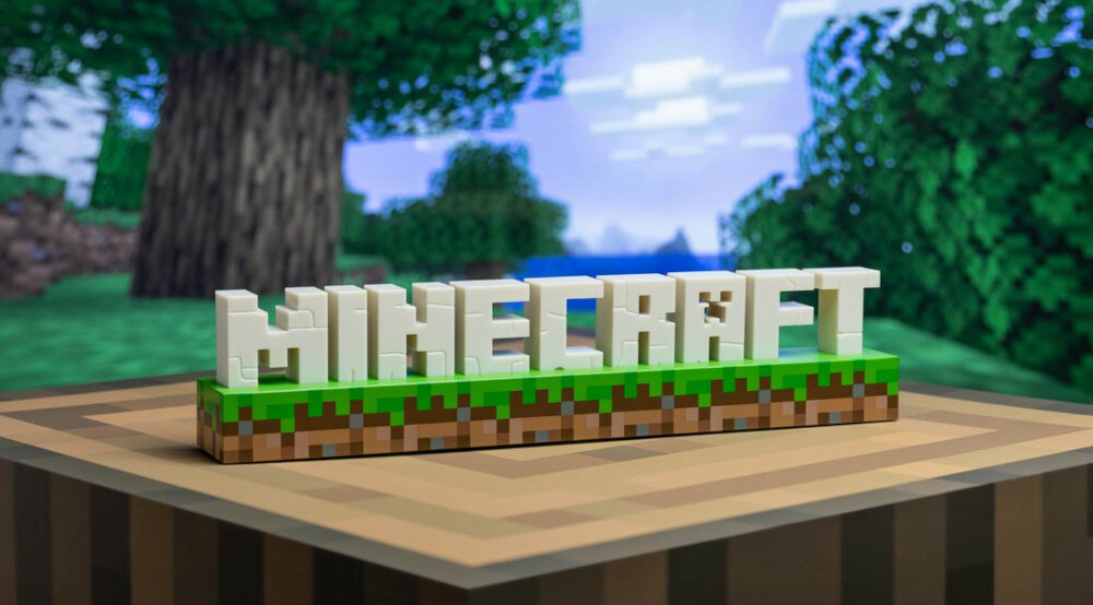 Lampa gamingowa PALADONE Logo Minecraft minecraft