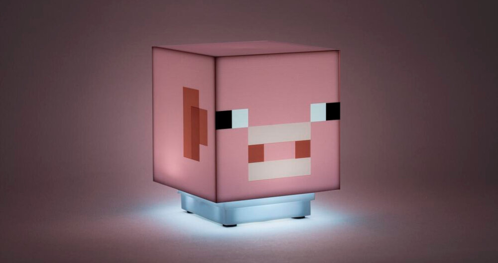 Lampa gamingowa PALADONE Minecraft Pig z Dźwiękiem minecraft
