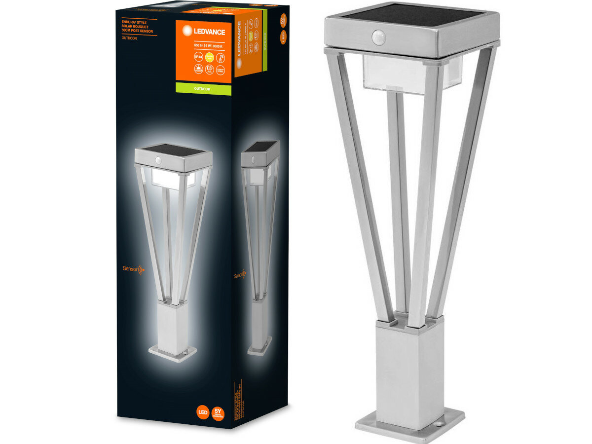 Oprawa zewnetrzna LEDVANCE Endura Style Solar Sensor Wall Circle BK tryby