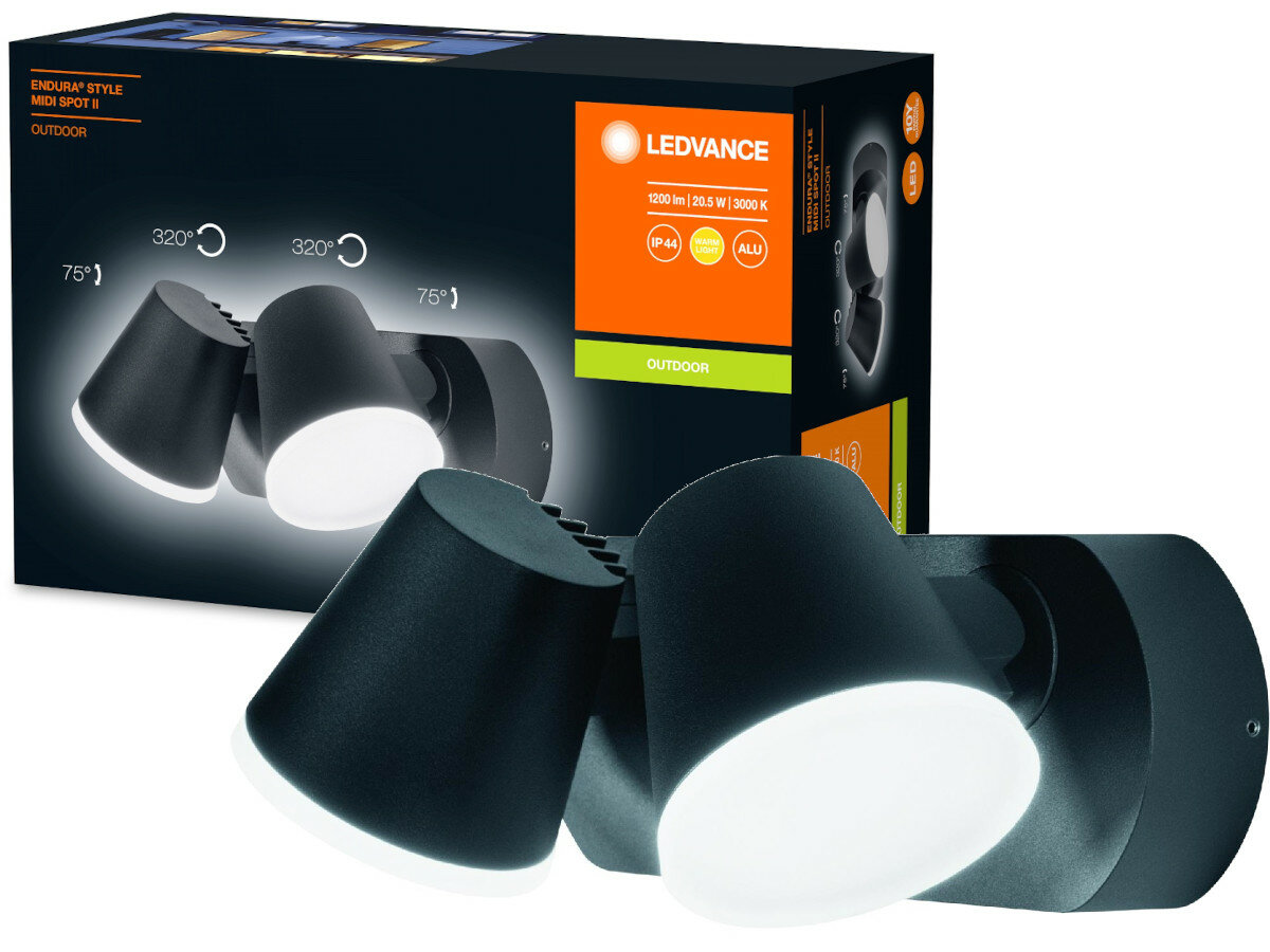 Oprawa zewnętrzna LEDVANCE Endura Style Plate Wall Sensor 12.5W ST