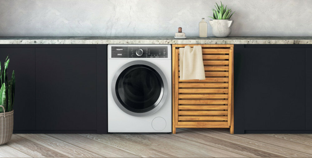 PRALKA HOTPOINT H8 W946WB EU projekt wykonanie wygląd design pokrętło