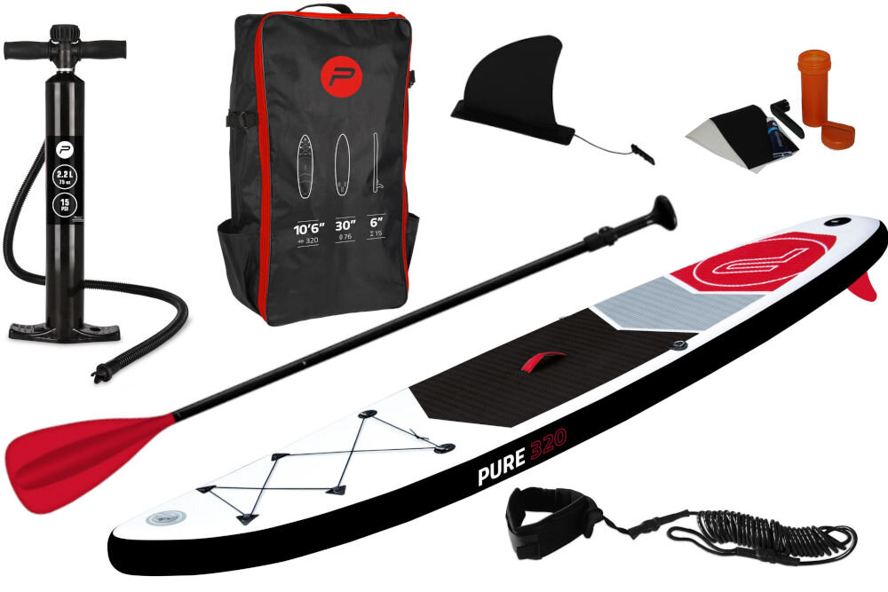 Deska SUP PURE2IMPROVE P4F940170 305 x 71 x 10 cm elementy zestaw