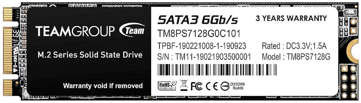 Dysk TEAM GROUP MS30 128GB SSD nowoczesna technologia