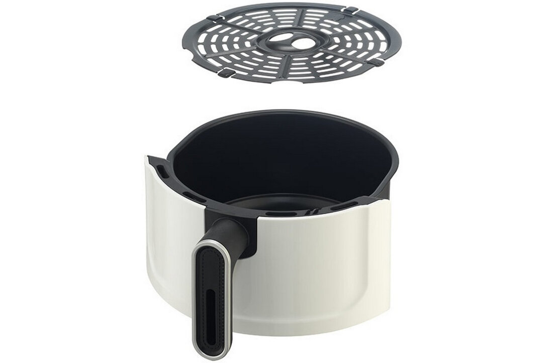 Frytkownica beztluszczowa DELIMANO Air Fryer Star Bialy zestaw akcesoria komplet wyposazenie