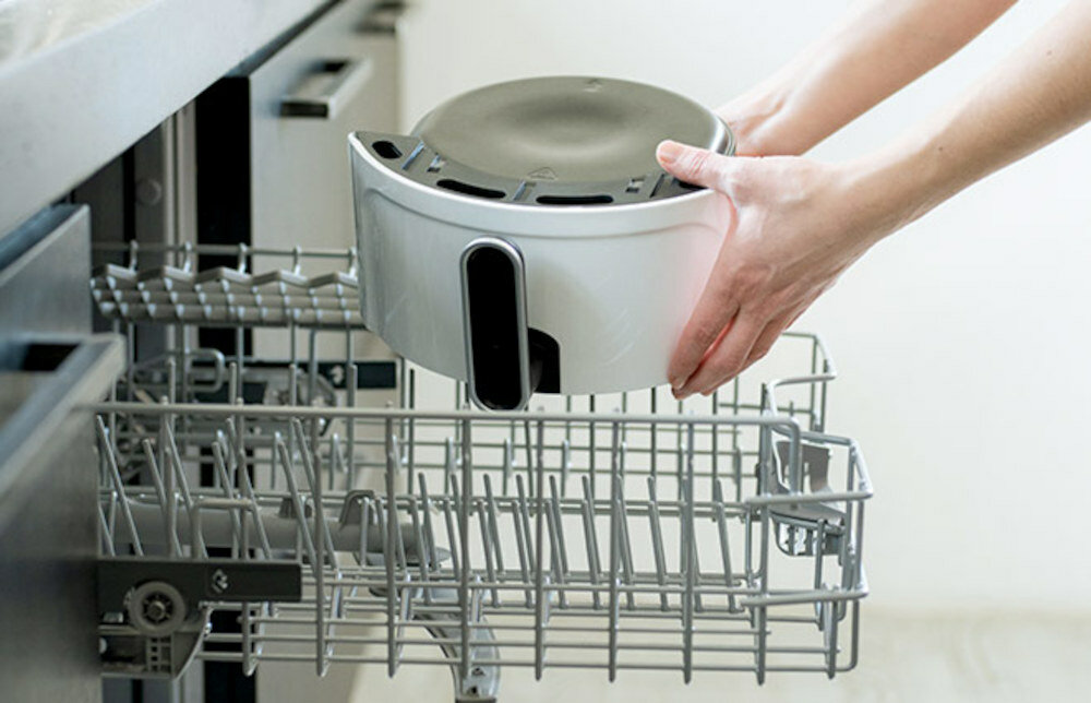 Frytkownica beztluszczowa DELIMANO Air Fryer Star Czarny czyszczenie