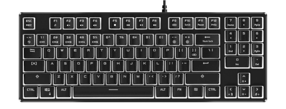 Klawiatura gamingowa Havit KB851L RGB przyciski multimedialne