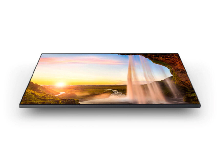 php65uglv pl-feature-optimized-backlight-color-tone-for-enhanced-contrast-531141597 QLED wyświetla zachód słońca i ocean, używając technologii DUAL LED. Q70BATXXH