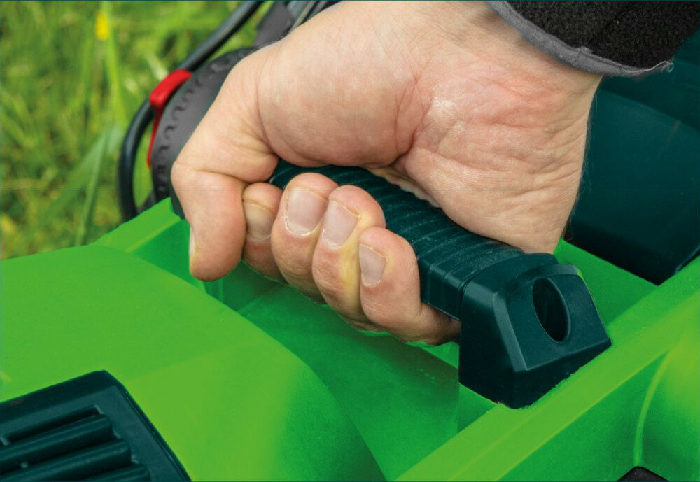 Kosiarka elektryczna VERTO 52G576 uchwyt materialy