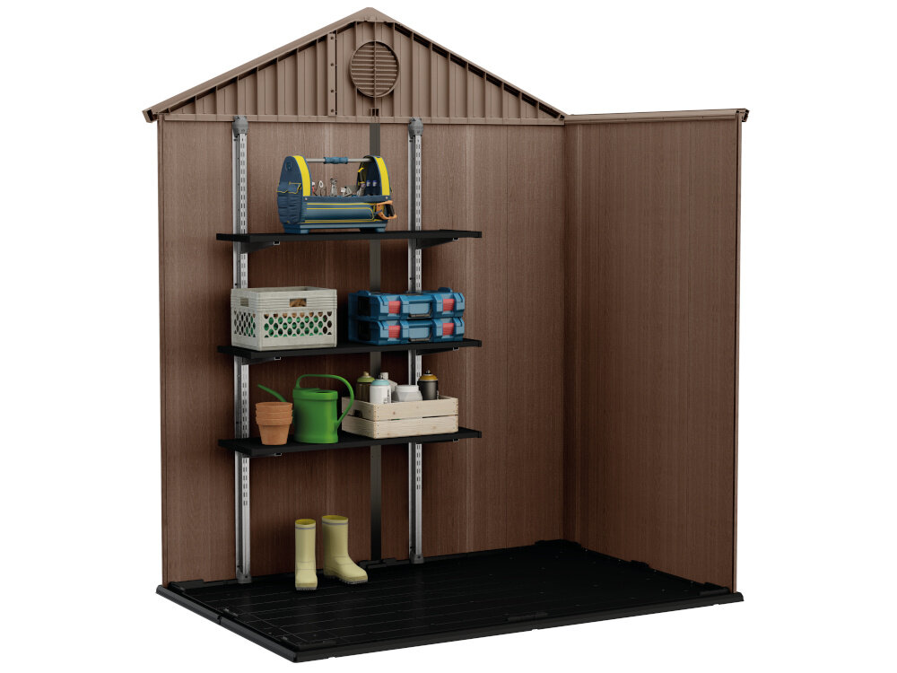 KETER domek panele ścienne wytrzymałość stabilność sufit poruszanie osoba dorosła