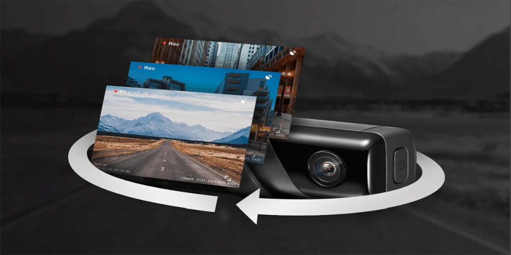 Wideorejestrator 70MAI Dash Cam M500  - nagrywanie awaryjne