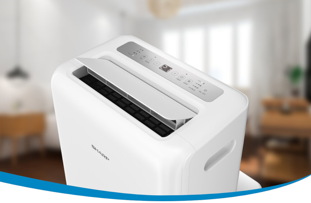 Klimatyzator SHARP  UL-C10EA-W ruchoma zaluzje kompaktowe wymiary mobilnosc