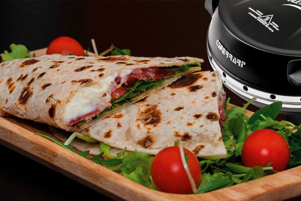 Piec do pizzy G3FERRARI G1003210 1200W Srednica 31 cm CZARNY budowa wykonannie dwie plyty grzewcze elementy mozliwosci regulacji temperatury do 400 stopni