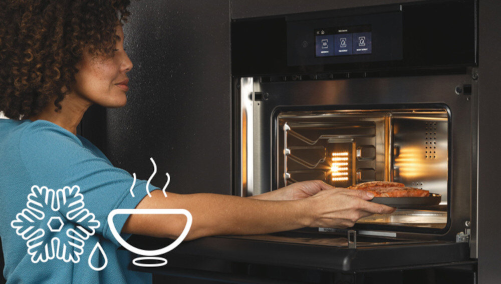 Kuchenka mikrofalowa HAIER HWO45NB4T0B1 rozmrażanie podgrzewanie