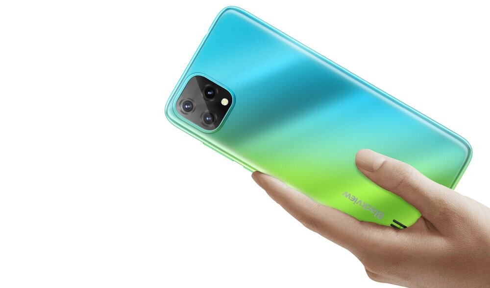 Smartfon BLACKVIEW A55  ekran bateria aparat procesor ram pamięć pojemność rozdzielczość zdjęcia filmy opis dane cechy blokady system łączność wifi bluetooth obudowa szkło odporność porty muzyka transfer sieć przekątna matryca waga czujniki