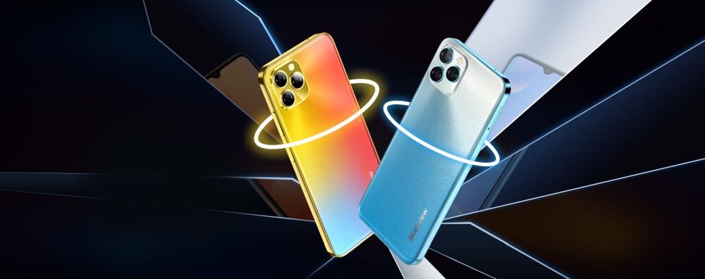 Smartfon BLACKVIEW A95   ekran bateria aparat procesor ram pamięć pojemność rozdzielczość zdjęcia filmy opis dane cechy blokady system łączność wifi bluetooth obudowa szkło odporność porty muzyka transfer sieć przekątna matryca waga czujniki