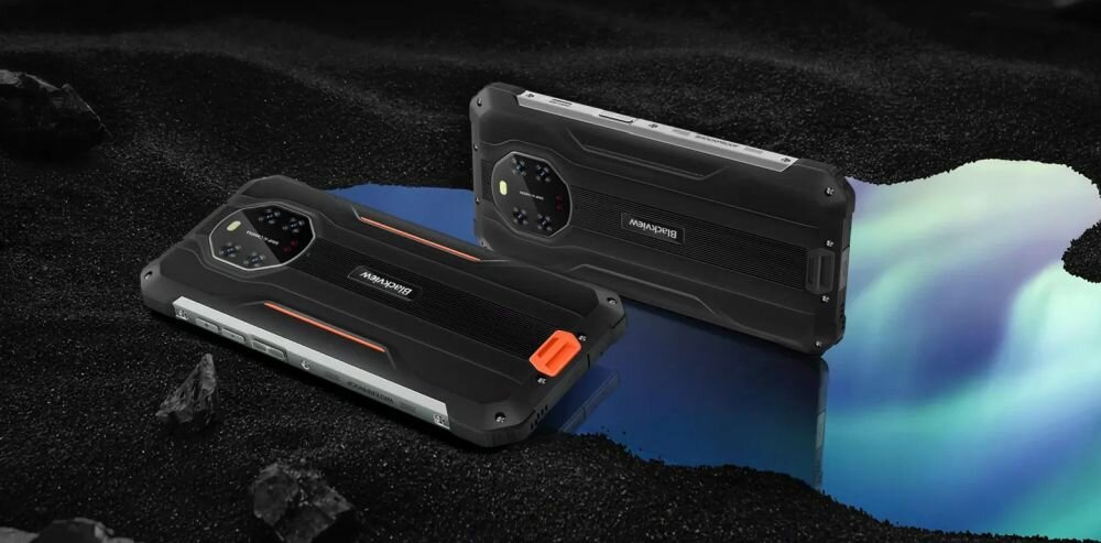 Smartfon BLACKVIEW BV8800  ekran bateria aparat procesor ram pamięć pojemność rozdzielczość zdjęcia filmy opis dane cechy blokady system łączność wifi bluetooth obudowa szkło odporność porty muzyka transfer sieć przekątna matryca waga czujniki