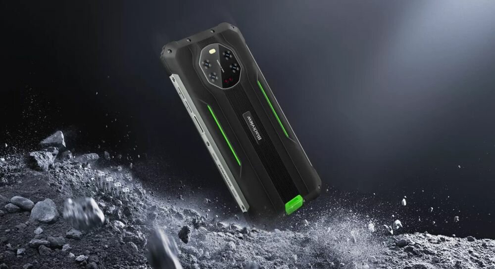 Smartfon BLACKVIEW BV8800 ekran bateria aparat procesor ram pamięć pojemność rozdzielczość zdjęcia filmy opis dane cechy blokady system łączność wifi bluetooth obudowa szkło odporność porty muzyka transfer sieć przekątna matryca waga czujniki