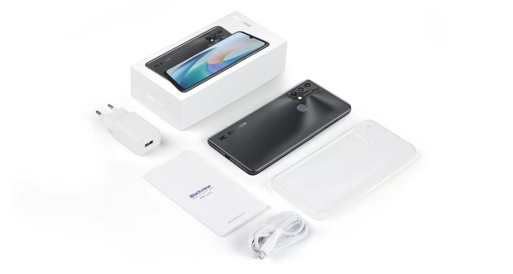 Smartfon BLACKVIEW A50 ekran bateria aparat procesor ram pamięć pojemność rozdzielczość zdjęcia filmy opis dane cechy blokady system łączność wifi bluetooth obudowa szkło odporność porty muzyka transfer sieć przekątna matryca waga czujniki