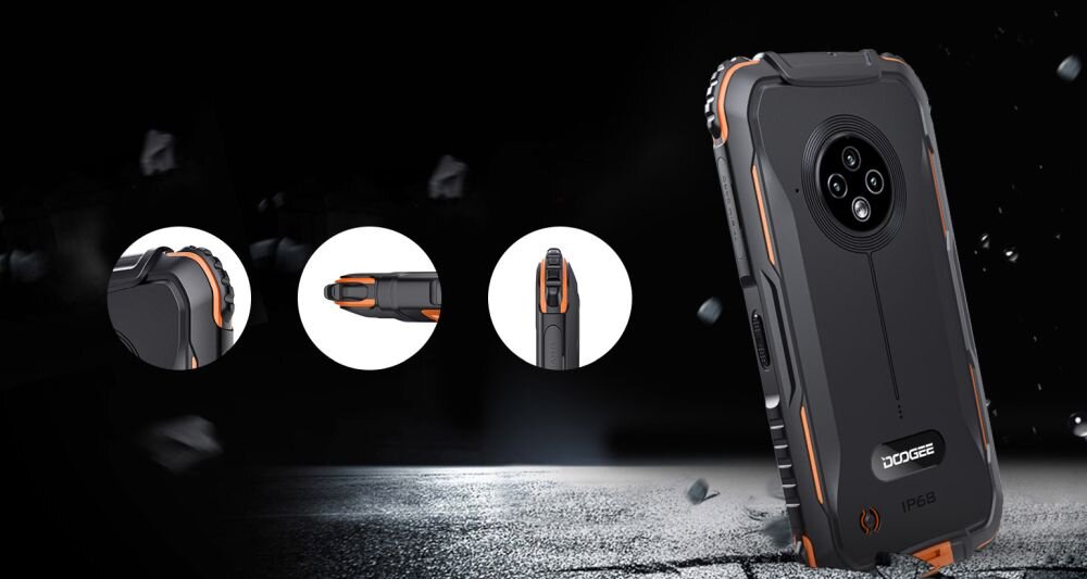 Smartfon DOOGEE S35T ekran bateria aparat procesor ram pamięć pojemność rozdzielczość zdjęcia filmy opis dane cechy blokady system łączność wifi bluetooth obudowa szkło odporność porty muzyka transfer sieć przekątna matryca waga czujniki