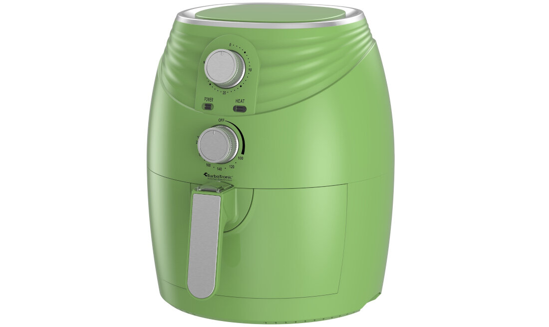 Frytkownica beztluszczowa TURBOTRONIC TT-AF11M Zielony Air Fryer Szybko sprawnie i efektywnie technologii Rapid Air