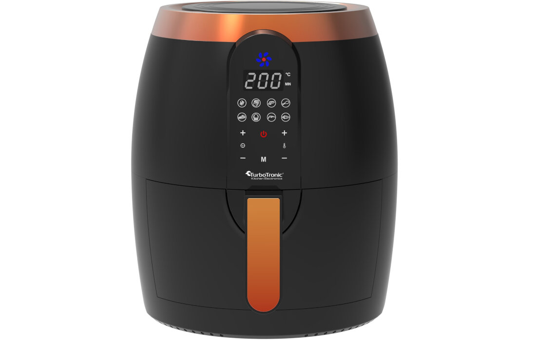 Frytkownica beztluszczowa TURBOTRONIC TT-AF10D Czarny Air Fryer szerokie zastosowanie prosta obsluga latwe czyszczenie