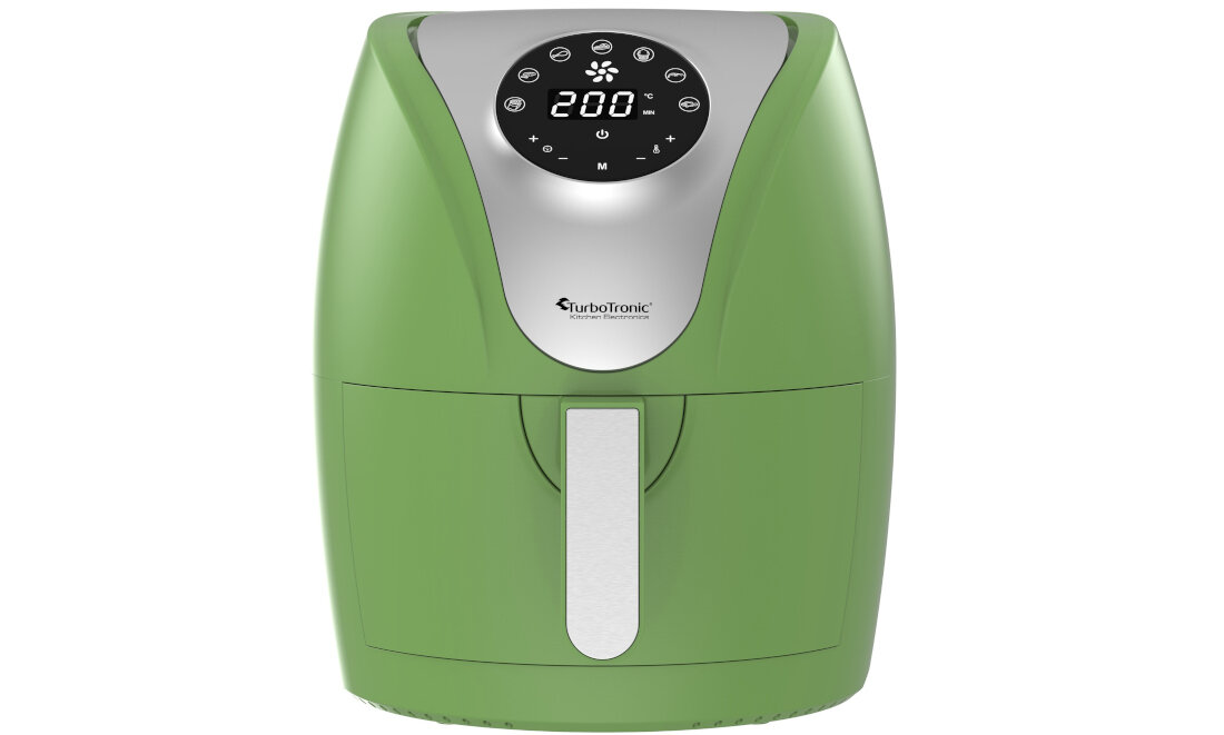 Frytkownica beztłuszczowa TURBOTRONIC TT-AF9D Zielony Air Fryer wygodny system sterowania pojemnosc latwe czyszczenie