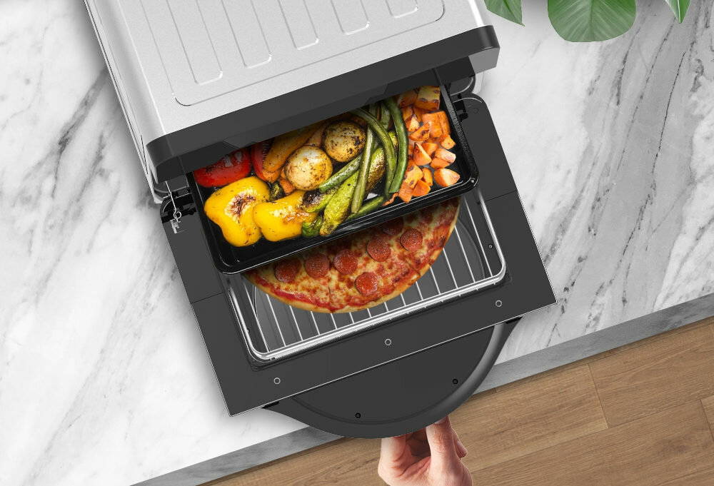 Frytkownica beztluszczowa TURBOTRONIC TT-AF8S Czarny Air Fryer Rapid Air funkcja termoobiegu