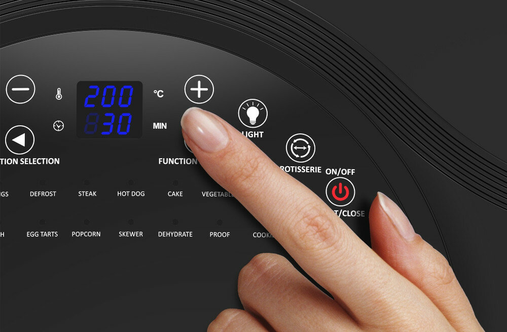 Frytkownica beztluszczowa TURBOTRONIC TT-AF8S Czarny Air Fryer funkcjonalna