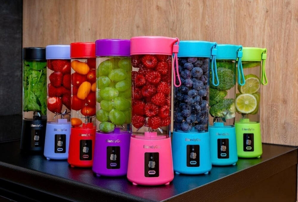 Blender kielichowy BLENDYGO 2 Bezprzewodowy niebieski wolne od BPA wykonanie wodoodporny