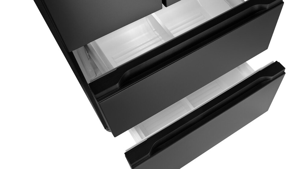 Lodówka CONCEPT LA6683ds Side by Side No frost 178cm Czarna szybkie mrożenie