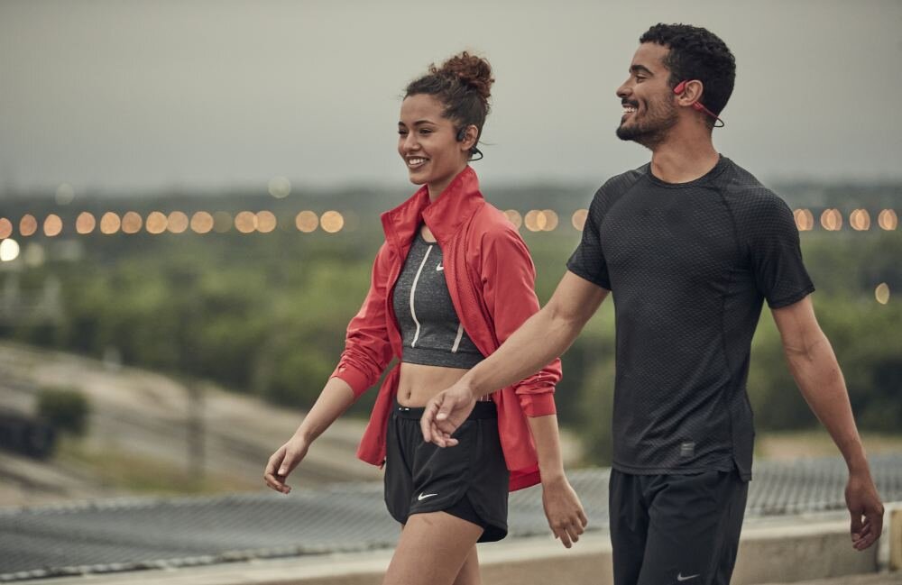 Słuchawki nauszne SHOKZ OpenRun niska waga lekkość odporność uszkodzenia