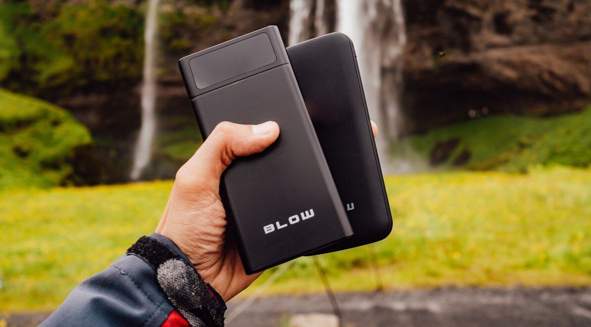 Powerbank BLOW PB40A 40000mAh 20W idealny produkt ładowanie telefon tablet nawigacja kamera aparat fotograficzny odtwarzaczy MP3 odtwarzaczy MP4 czas pracy Quick Charge bateria polimerowa wyświetlacz LED
