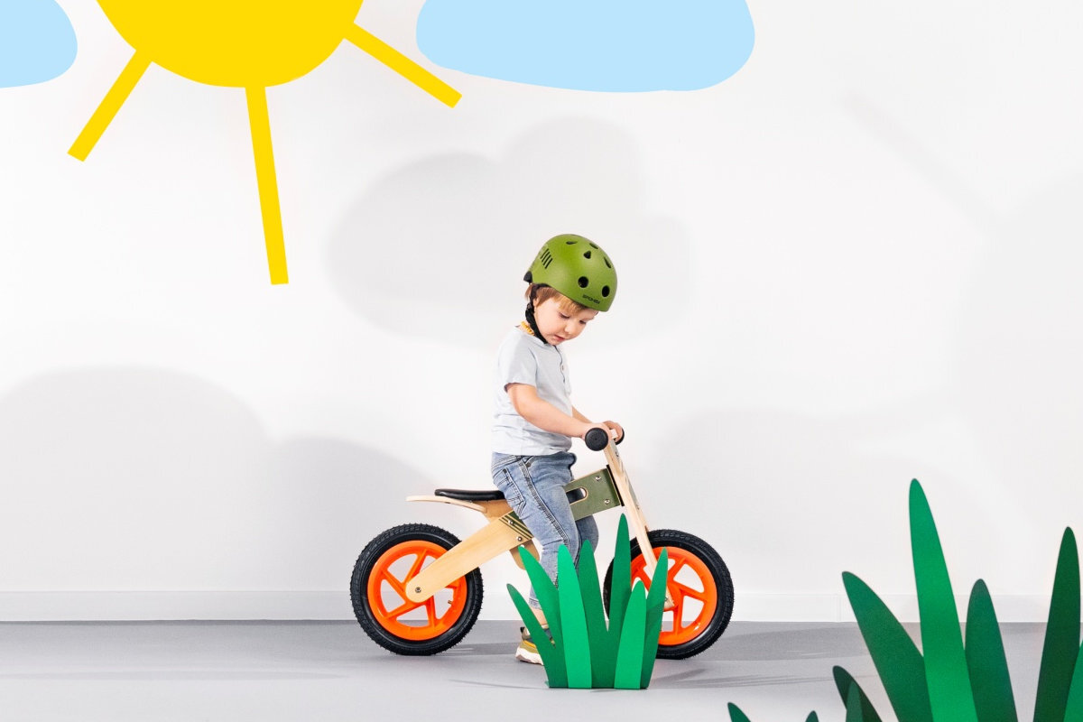 Rowerek biegowy SPOKEY Woo-ride Duo zielony wyglad